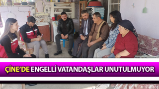 Çine’de engelli vatandaşlar unutulmuyor