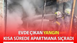 Denizli’de ev yangını