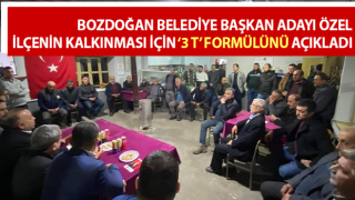 Özel, ilçenin kalkınması için ‘3 T’ formülünü açıkladı