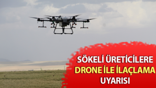 Üreticilere drone ile ilaçlama uyarısı