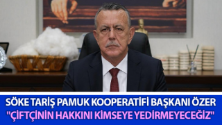 Başkan Özer: "Çiftçinin hakkını kimseye yedirmeyeceğiz"