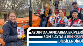 Jandarma son 3 ayda 4 bin kişiyi bilgilendirdi