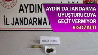 Jandarma uyuşturucuya geçit vermiyor: 6 gözaltı