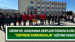 Jandarmadan öğrencilere "Deprem Farkındalık" eğitimi