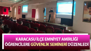 Karacasu'da öğrencilere yönelik 'Suçtan Korunma Semineri' düzenledi