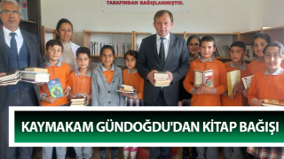 Kaymakam Gündoğdu'dan kitap bağışı