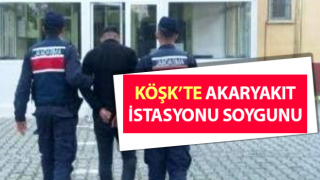 Köşk’te akaryakıt istasyonu soygunu