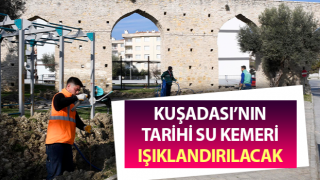 Tarihi Su Kemeri ışıklandırılacak