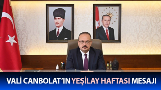 Vali Canbolat’ın Yeşilay Haftası mesajı