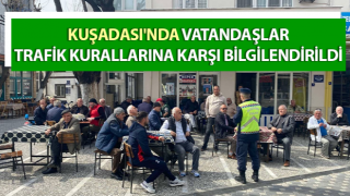 Vatandaşlar trafik kurallarına karşı bilgilendirildi