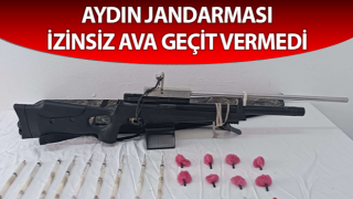 Aydın jandarması izinsiz ava geçit vermedi