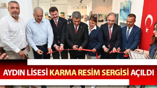 Aydın Lisesi karma resim sergisi açıldı