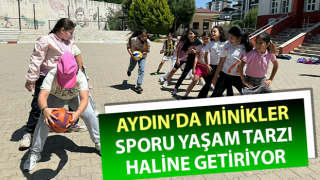 Aydın’da minikler, sporu yaşam tarzı haline getiriyor