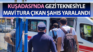 Gezi teknesinde yaralanınca tahliyesi yapıldı