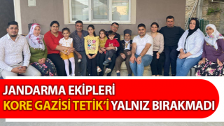 Jandarma Kore Gazisi Tetik’i yalnız bırakmadı