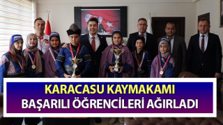 Karacasu Kaymakamı başarılı öğrencileri ağırladı