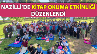 Parkta kitap okuma etkinliği düzenlendi