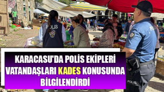 Polis ekipleri vatandaşları KADES konusunda bilgilendirdi