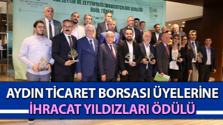 Aydın Ticaret Borsası üyelerine, İhracat Yıldızları ödülü