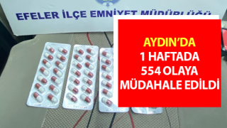 Aydın’da 554 olaya müdahale edildi