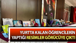 Aydın’da öğrencilerin yaptığı resimler görücüye çıktı