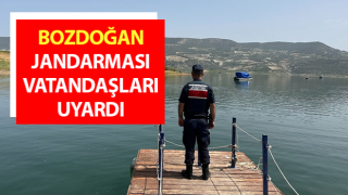 Bozdoğan jandarması vatandaşları uyardı