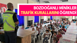 Bozdoğanlı minikler trafik kurallarını öğrendi