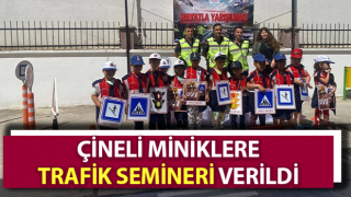 Çineli miniklere trafik semineri verildi