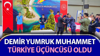 Demir yumruk Muhammet Türkiye üçüncüsü oldu