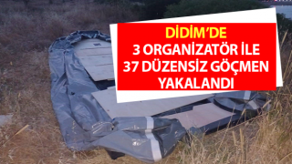 Didim’de 3 organizatör ile 37 düzensiz göçmen yakalandı