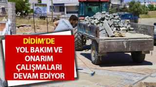 Didim’de yol bakım ve onarım çalışmaları sürüyor