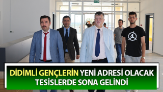 Didimli gençlerin yeni adresi olacak tesislerde sona gelindi