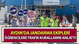 Jandarma, öğrencilere trafik kurallarını anlattı