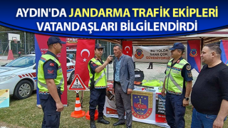 Jandarma trafik ekipleri vatandaşları bilgilendirdi