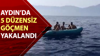 Kuşadası’nda 5 düzensiz göçmen yakalandı