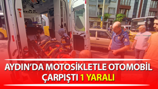 Motosikletle otomobil çarpıştı: 1 yaralı