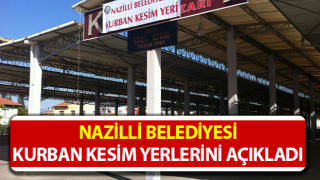 Nazilli’de kurban kesim yerleri belli oldu