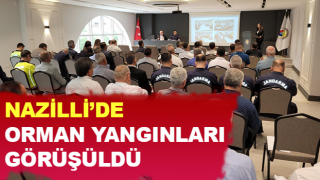 Nazilli’de orman yangınları görüşüldü