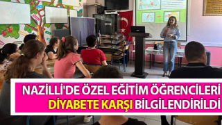 Özel eğitim öğrencileri diyabete karşı bilgilendirildi