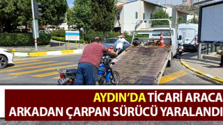 Ticari araca arkadan çarpan sürücü yaralandı