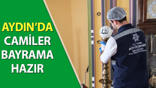 Aydın’da camiler bayrama hazır