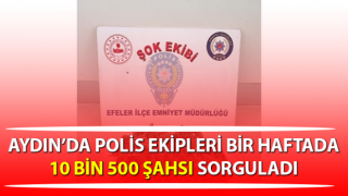 Aydın’da polis ekipleri 10 bin 500 şahsı sorguladı