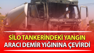 Aydın’da silo tankerinde yangın