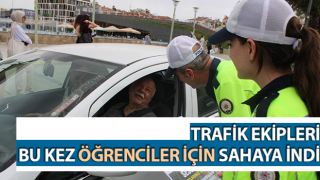 Aydın’da trafik ekipleri öğrenciler için sahaya indi