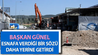 Başkan Günel, esnafa verdiği bir sözü daha yerine getirdi