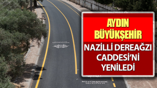 Büyükşehir, Nazilli Dereağzı Caddesi’ni yeniledi