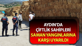 Çiftlik sahipleri saman yangınlarına karşı uyarıldı