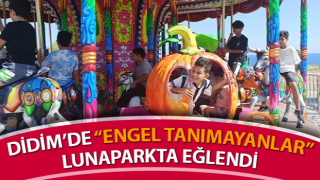 Didim’de “Engel tanımayanlar” Lunaparkta eğlendi