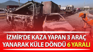 İzmir’de trafik kazası: 6 yaralı