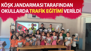 Jandarma ekipleri okullarda trafik eğitimi verdi